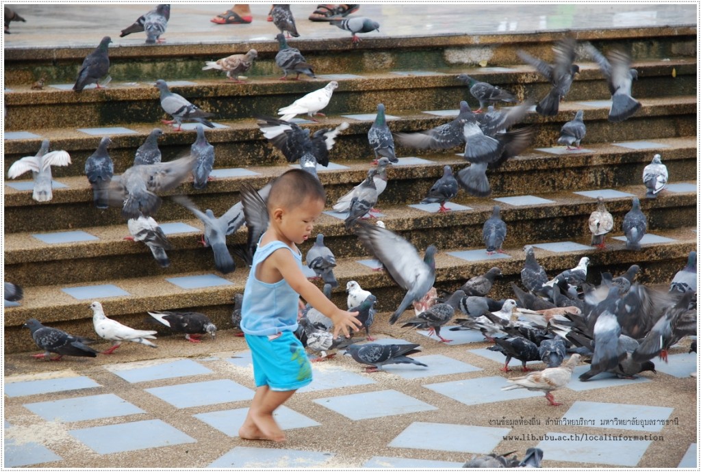 ศาลหลักเมือง สถานที่พักผ่อนหย่อนใจของชาวเมืองอุบลราชธานี