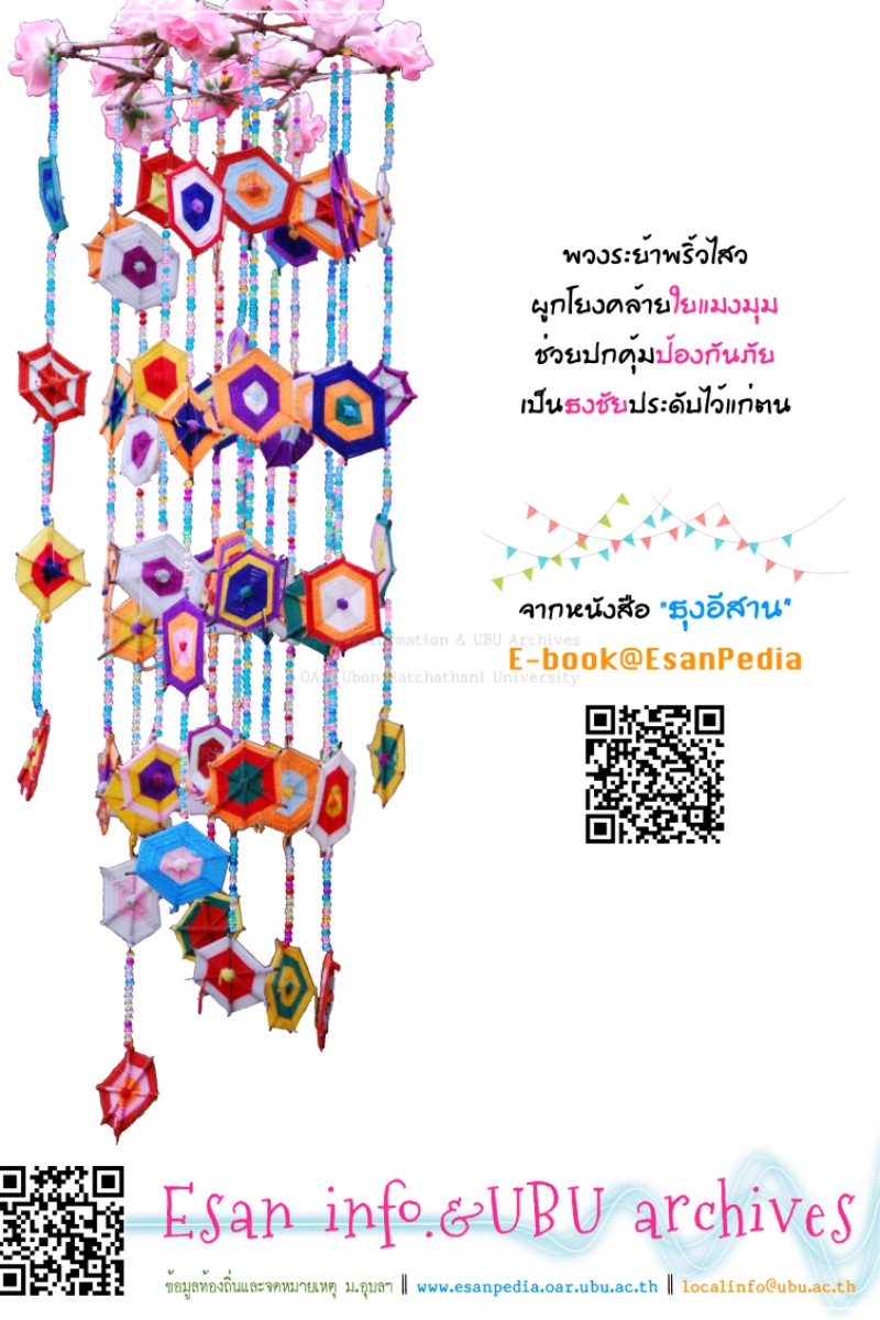 โปสเตอร์ประชาสัมพันธ์แหล่งเรียนรู้ศิลปวัฒนธรรมและภูมิปัญญาท้องถิ่นอีสาน โดย งานข้อมูลท้องถิ่น สำนักวิทยบริการ