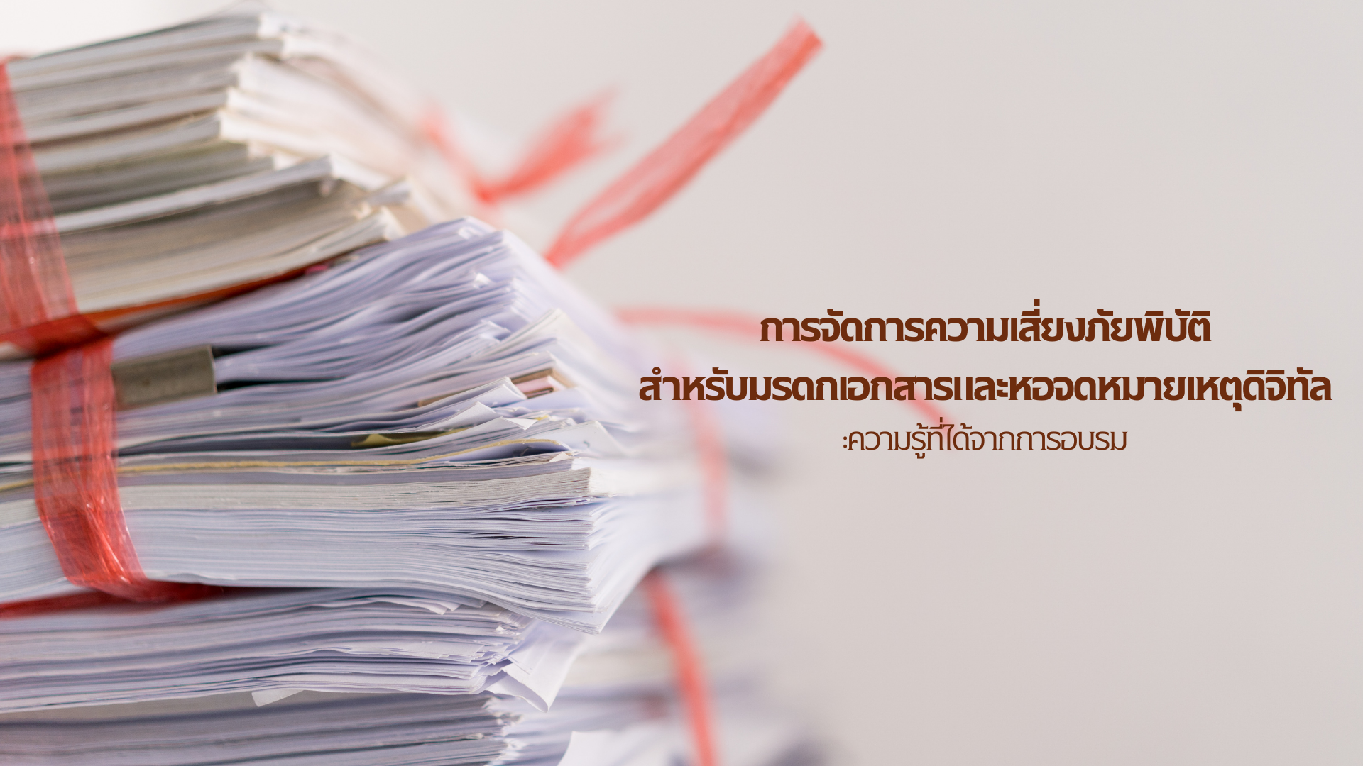 การจัดการความเสี่ยงภัยพิบัติ