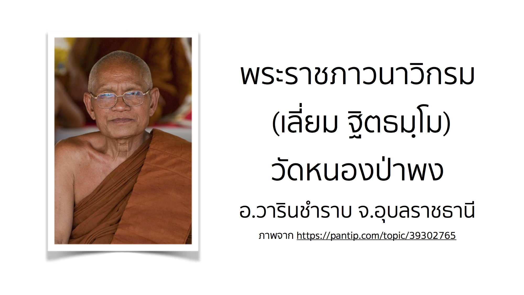 พระราชภาวนาวิกรม (เลี่ยม ฐิตธมฺโม) วัดหนองป่าพง