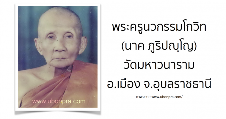 พระครูนวกรรมโกวิท (นาค ภูริปญฺโญ) วัดมหาวนาราม